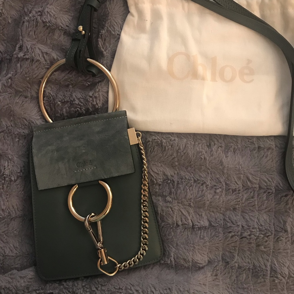 Chloe small blue Faye bracelet bag